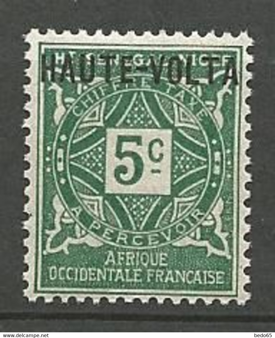 HAUT-VOLTA TAXE N° 1 NEUF** LUXE SANS CHARNIERE  / MNH - Strafport