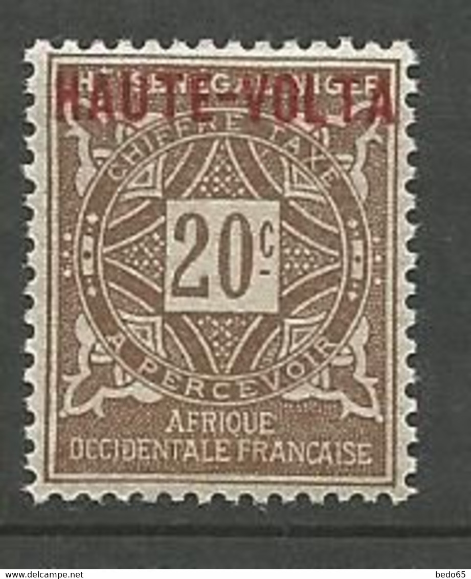 HAUT-VOLTA TAXE N° 4 NEUF** LUXE SANS CHARNIERE  / MNH - Postage Due