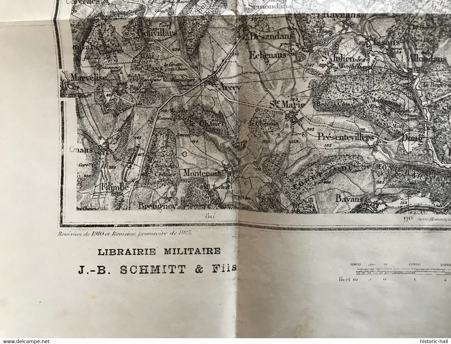 Carte De L’Etat Major - 1915 - ENVIRONS DE BELFORT - 1:80 000 - Cartes Topographiques