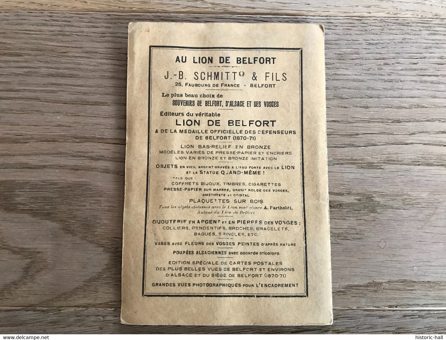 Carte De L’Etat Major - 1915 (?)  - COLMAR VESOUL - Cartes Topographiques