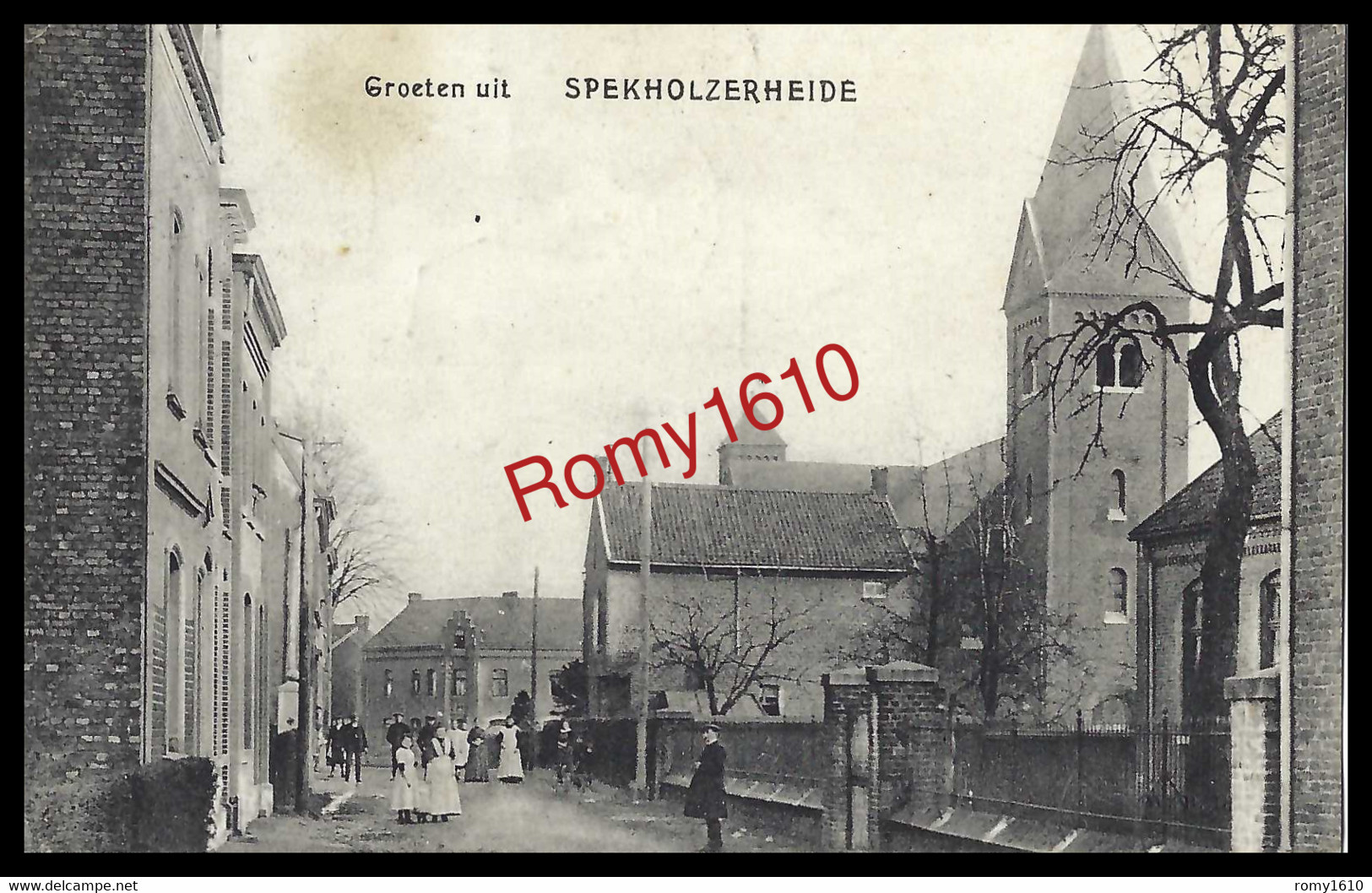 Groeten Uit SPEKHOLZERHEIDE . Vue Très Animée. Circulé En 1913. Recto/verso - - Kerkrade