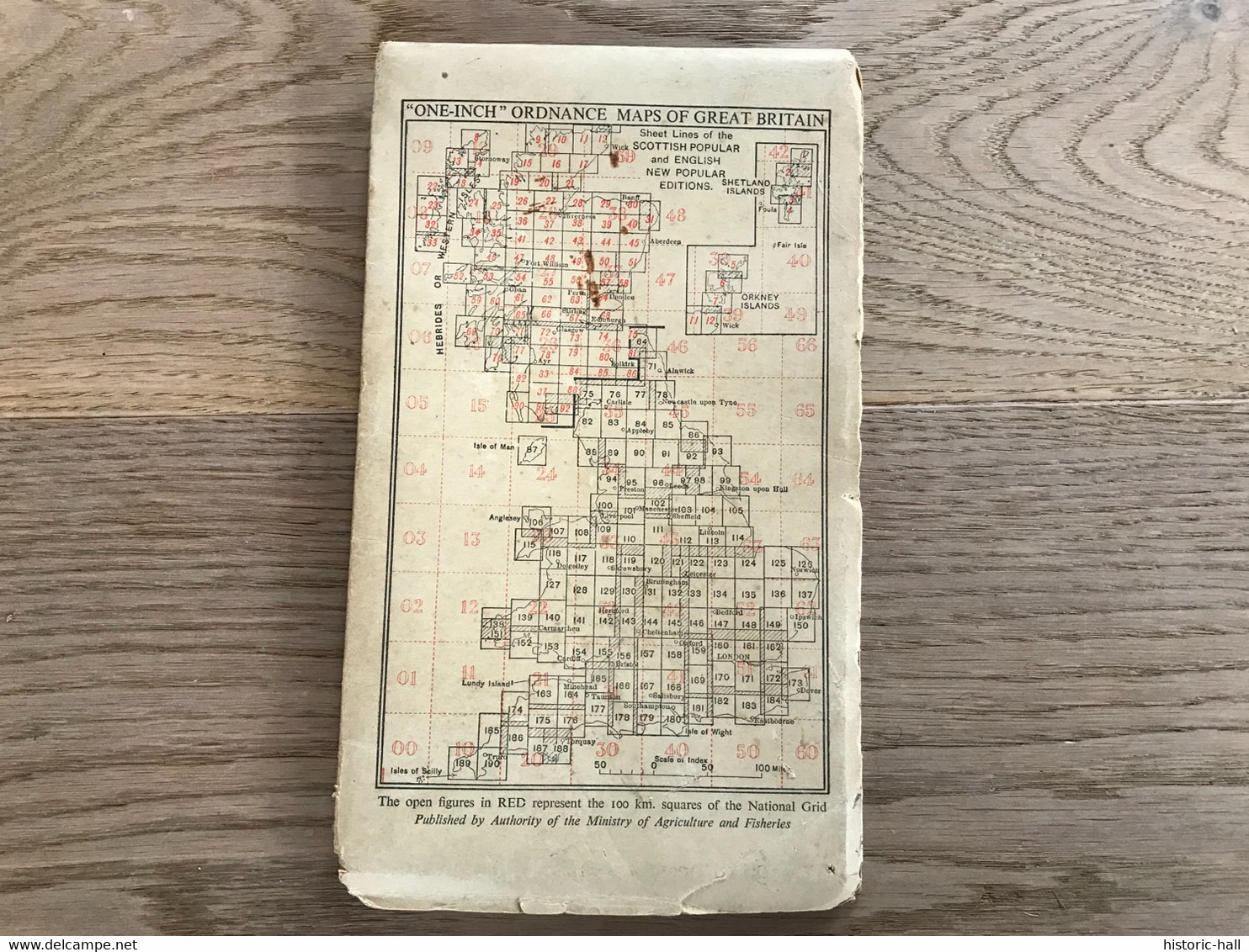 Carte UK THE SOLENT One Inch Map - 1945 - Cartes Topographiques