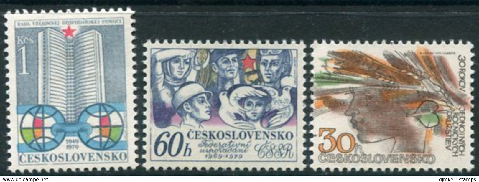 CZECHOSLOVAKIA 1979 Anniversaries MNH / **.  Michel 2485-87 - Neufs