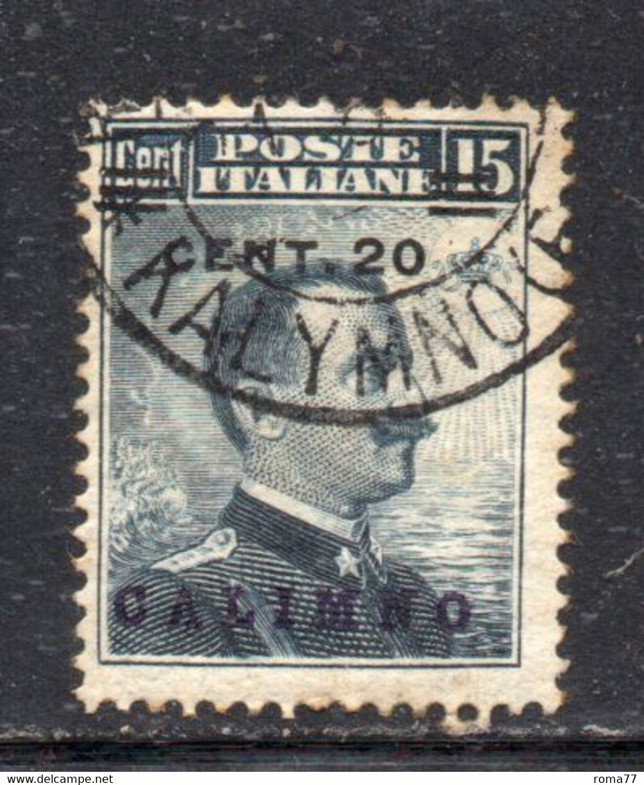 XP3071 - CALIMNO EGEO , Serie N. 8  Usata . - Egeo (Calino)