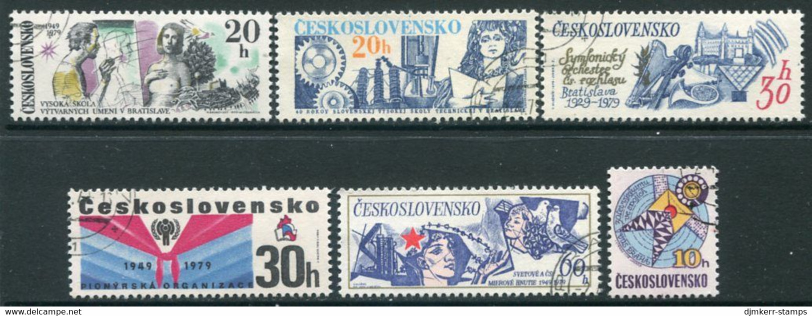 CZECHOSLOVAKIA 1979 Anniversaries Used.  Michel 2499-504 - Oblitérés