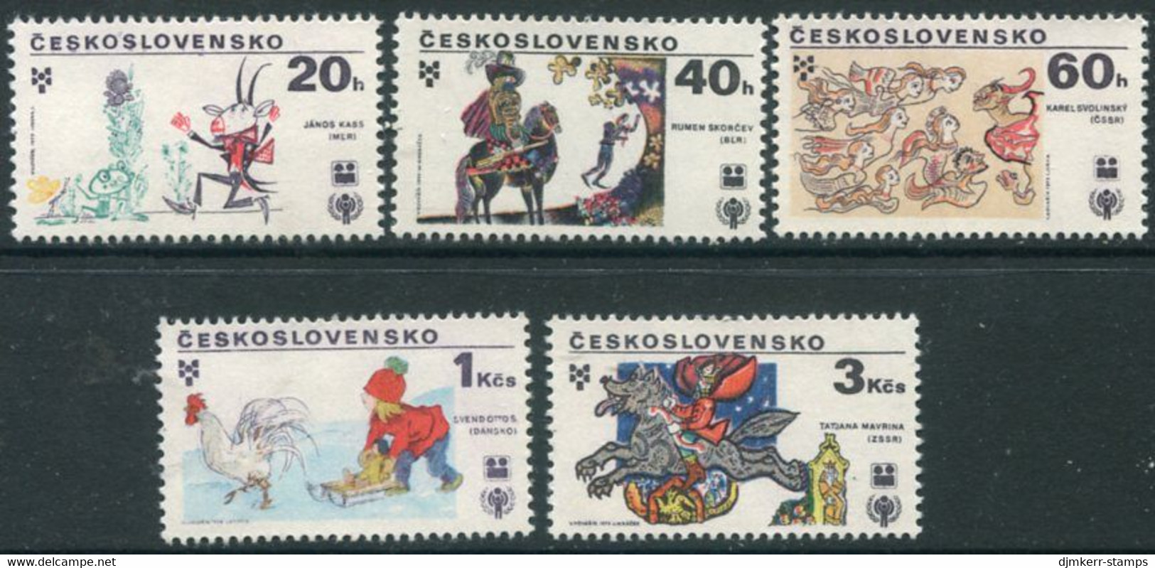 CZECHOSLOVAKIA 1979 Book Illustrations Biennial MNH / **..  Michel 2517-21 - Neufs