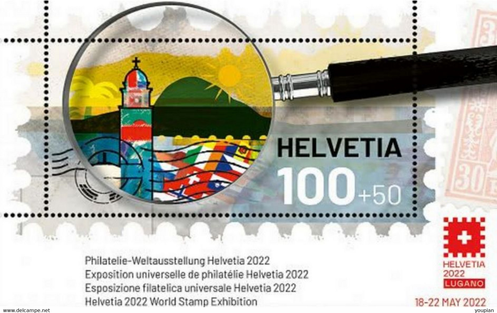 Switzerland 2021, Helvetia 2022 World Stamp Exhibition, MNH S/S - Ungebraucht