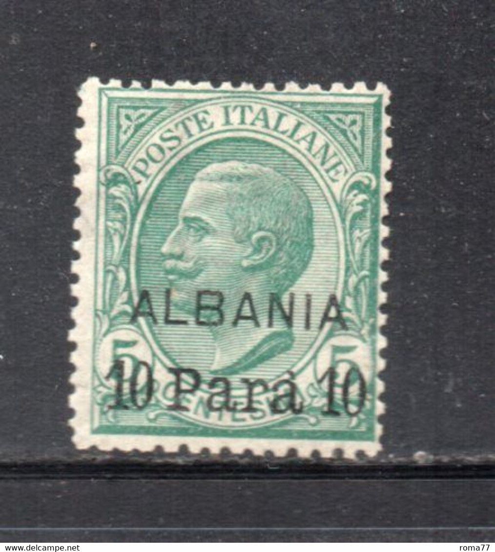 XP3154 - ALBANIA , LEVANTE 1907 : Sassone N. 7  Con Gomma Integra *** MNH. Molto Fresco - Albanien