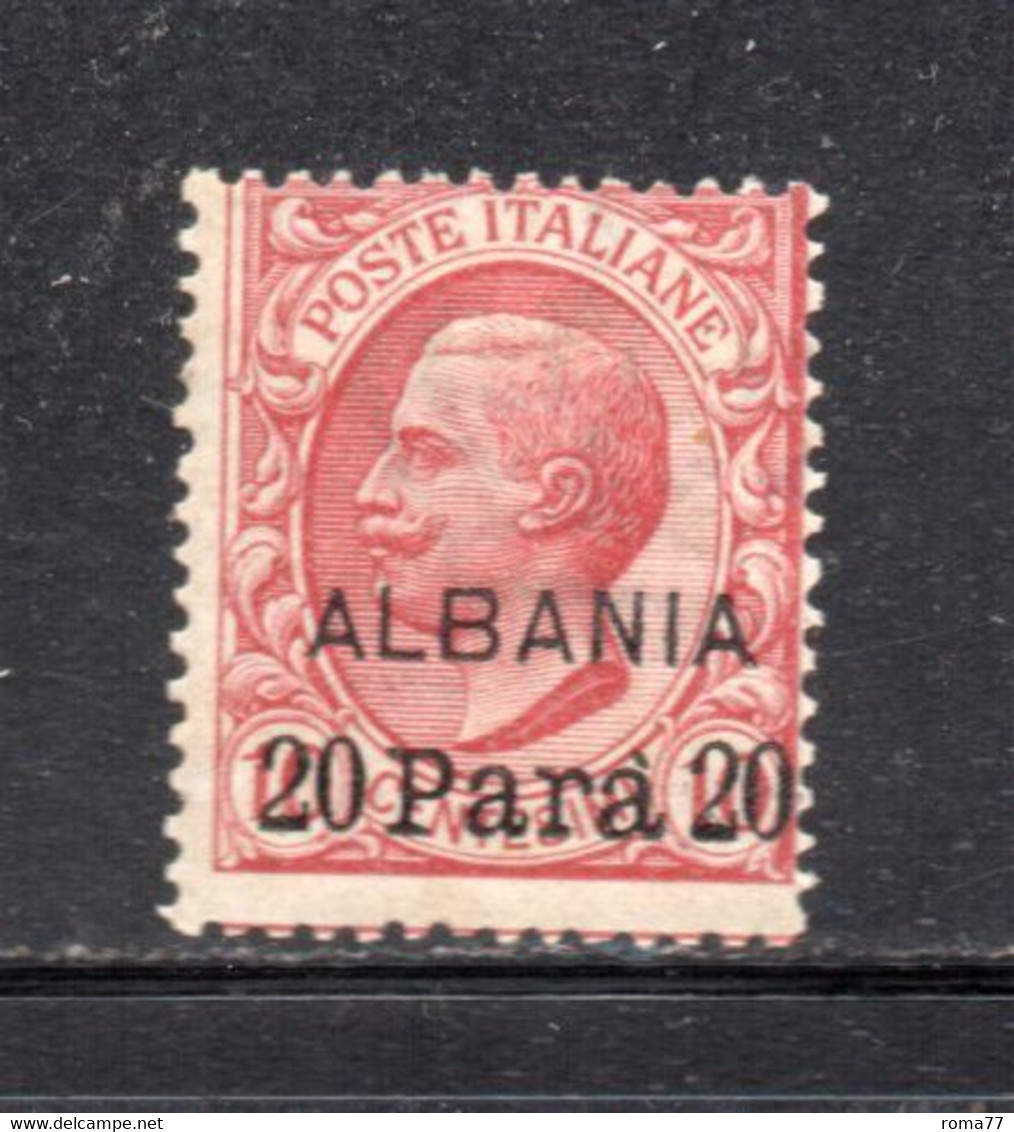 XP3160 - ALBANIA , LEVANTE 1907 : Sassone N. 8  Con Gomma Integra *** MNH. Molto Fresco - Albania