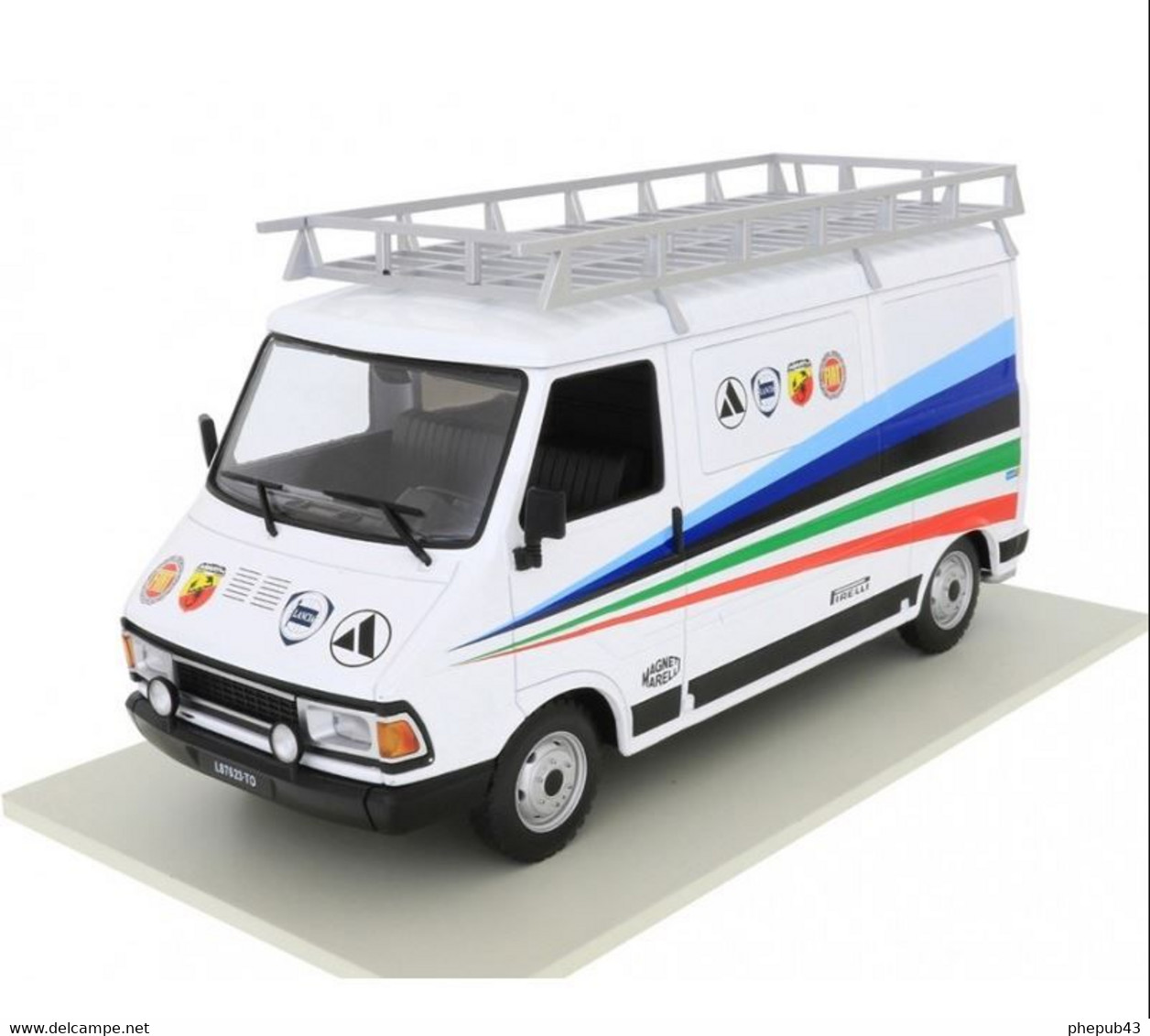 Fiat 242 - Rally Technic Assistance Fiat Group - 1980 - White + Strpes - Ixo (1:18) - Ixo