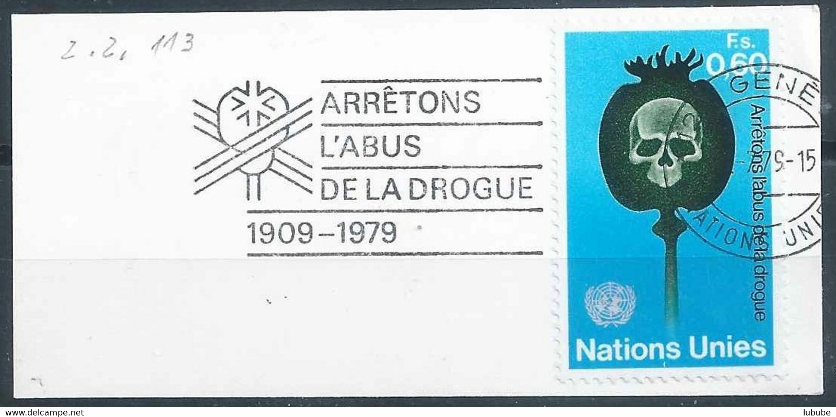 Flagge  "Arrêtons L'abus De La Drogue, Genève"          1979 - Used Stamps