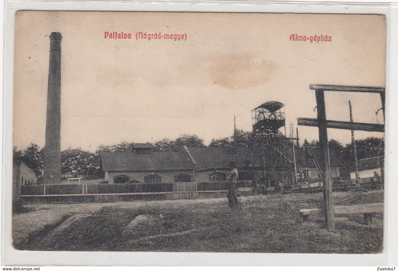 1917 ---- Zagyvapálfalva , Pálfalva ,  Salgótarján , MINING - BERGBAU , Nograd - Ungarn