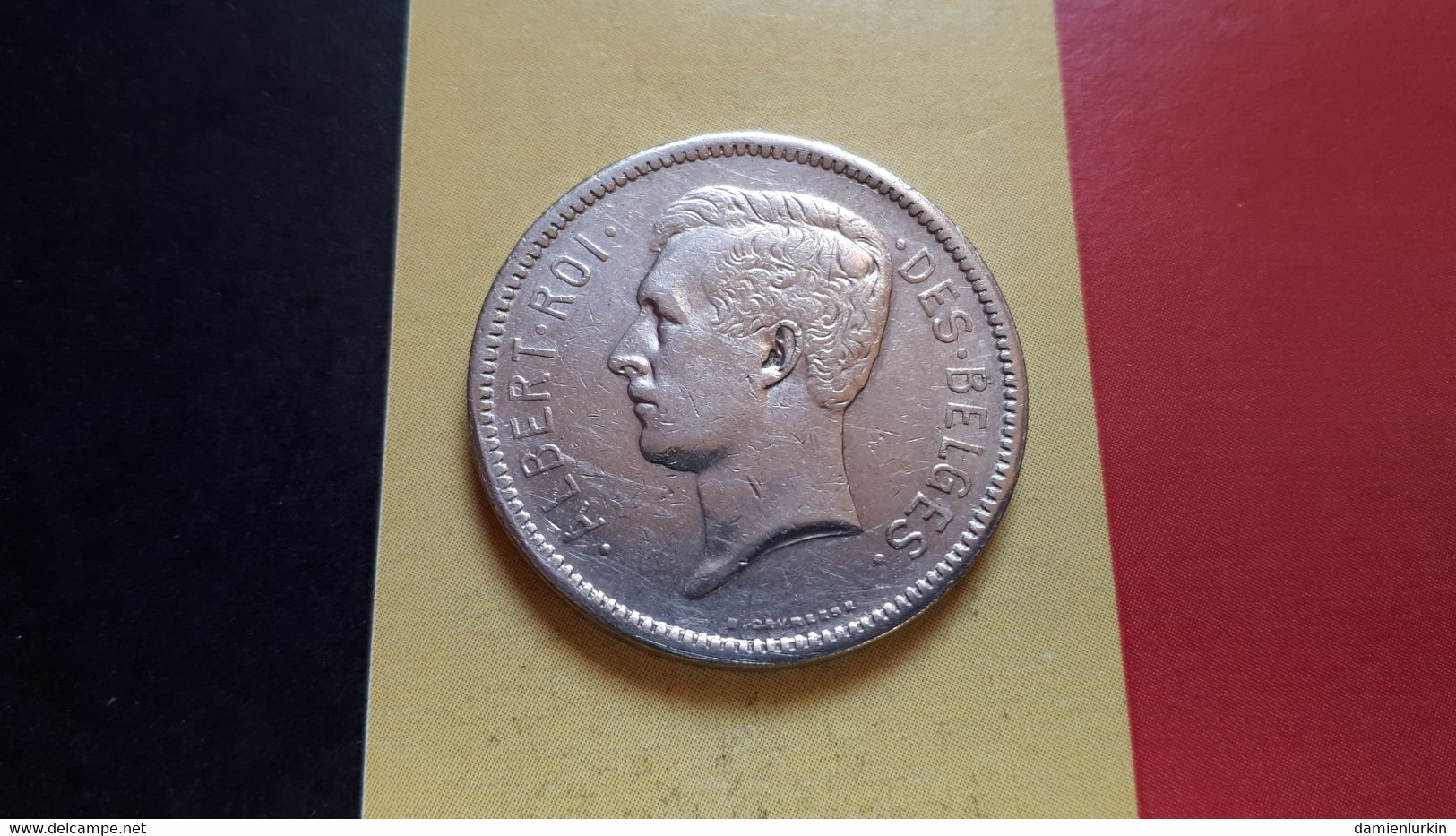 BELGIQUE ALBERT IER UN BELGA 5 FRANCS 1934 POSITION B - 5 Francs & 1 Belga