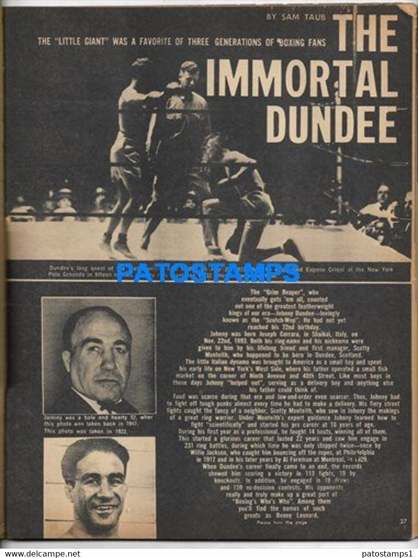 174355 SPORTS BOX REVISTA MAGAZINE BOXING ILLUSTRATED CLAY VS LISTON YEAR 1965 DETAILS NO POSTCARD - Autres & Non Classés