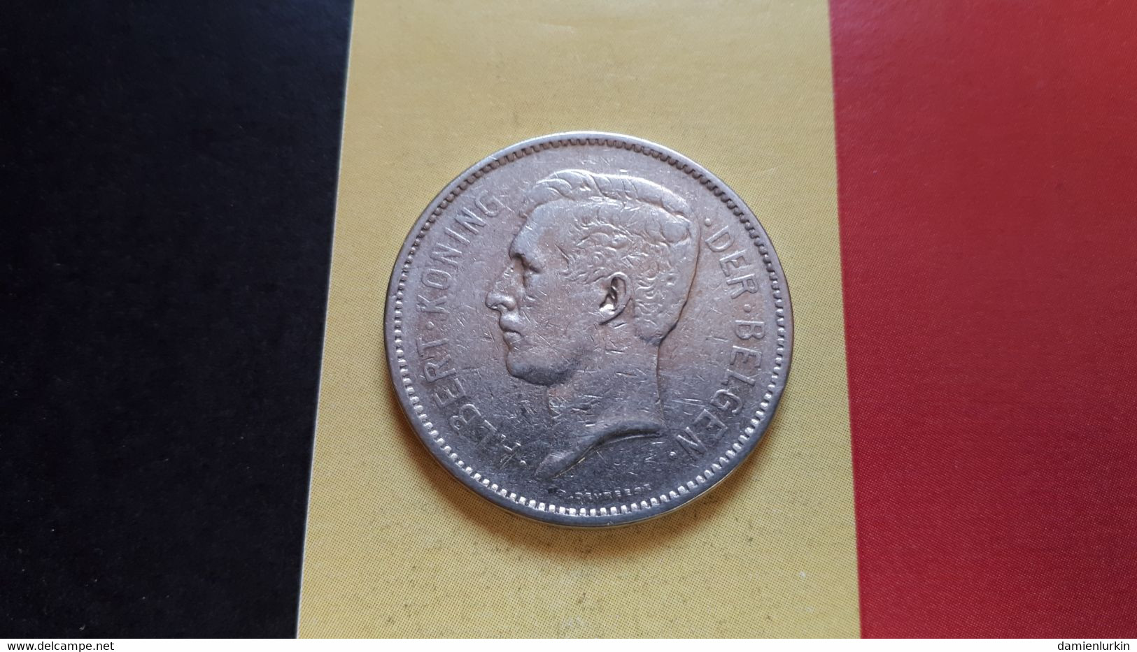 BELGIE ALBERT I EEN BELGA 5 FRANK 1931 POSITIE B - 5 Frank & 1 Belga