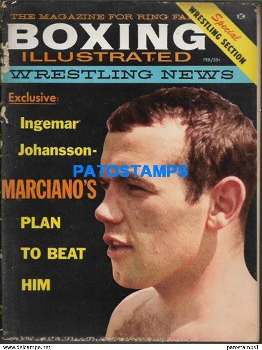 174360 SPORTS BOX REVISTA MAGAZINE BOXING INTERNATIONAL INGEMAR JOHANSSON - MARCIANO'S  YEAR 1935 NO POSTCARD - Andere & Zonder Classificatie