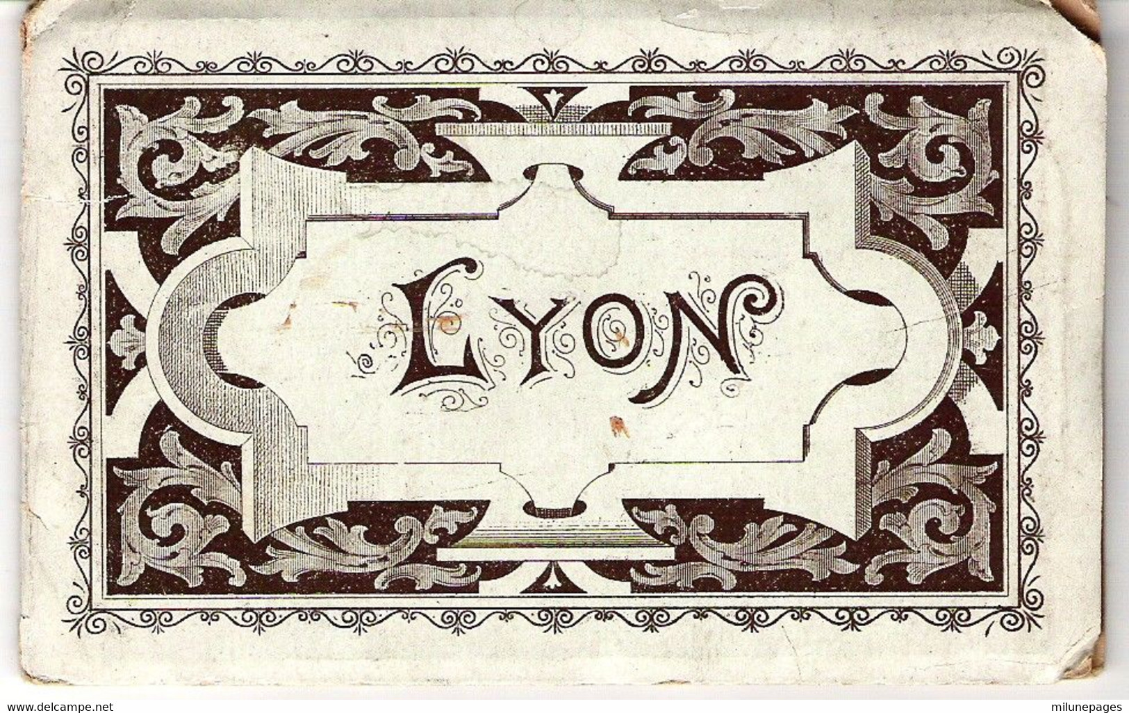 Carnet De 12  Gravures En Hélio Des Monuments De Lyon Par Emil Pinkau à Leipzig Ca. 1895 - Dépliants Touristiques