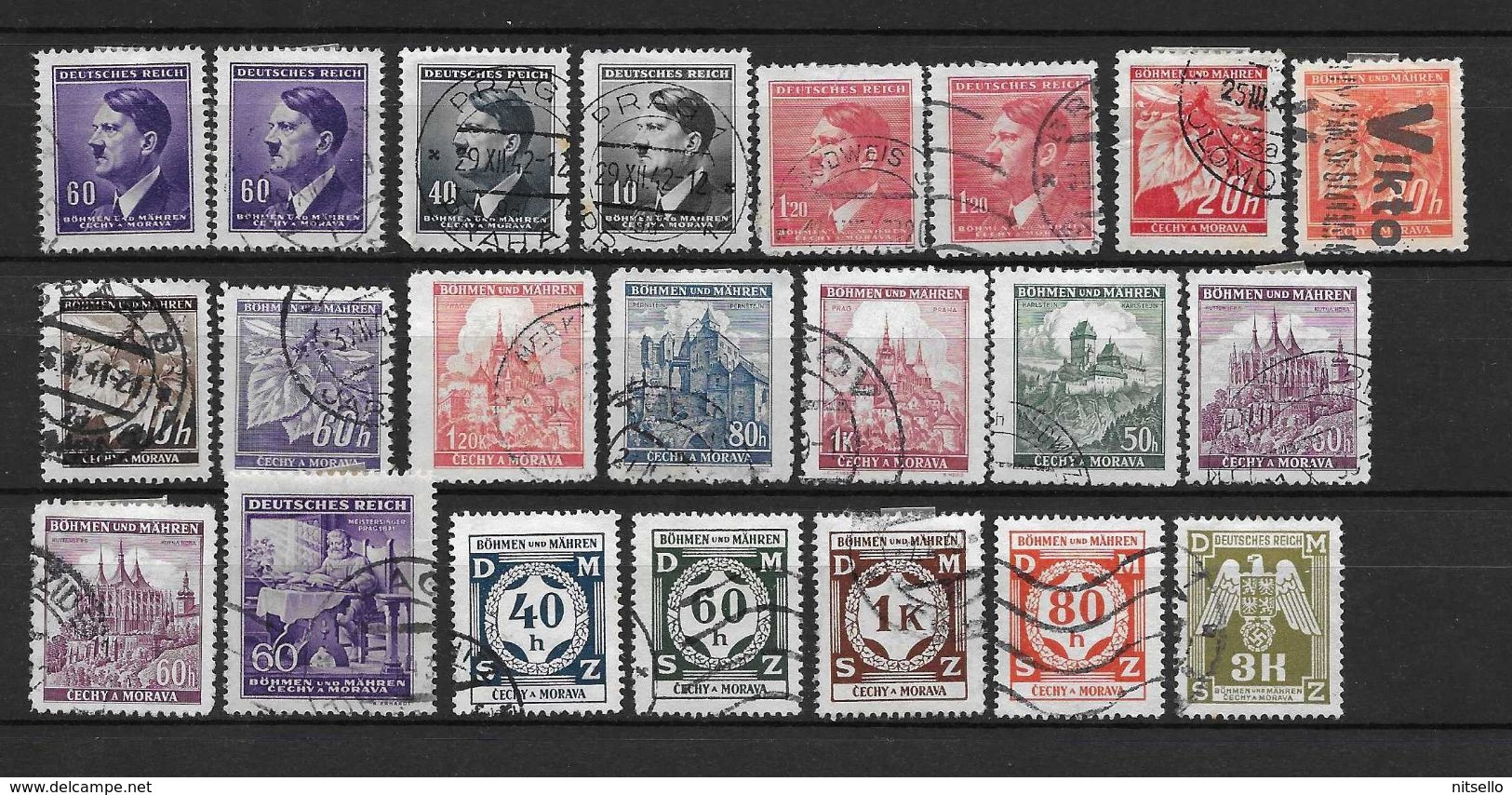 LOTE 2148 A ///  BOHEMIA Y MORAVIA   LOTE - Used Stamps
