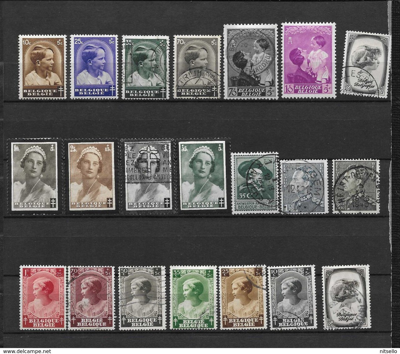 LOTE  1669  ///  BELGICA   LOTE DE SELLOS ANTIGUOS - Used Stamps