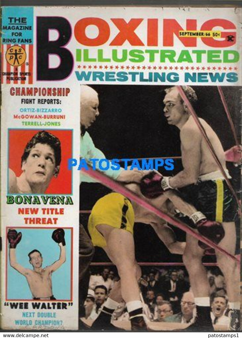 174367 SPORTS BOX REVISTA MAGAZINE BOXING ILLUSTRATED BONA VENA - WEE WALTER YEAR 1966 NO POSTCARD - Andere & Zonder Classificatie