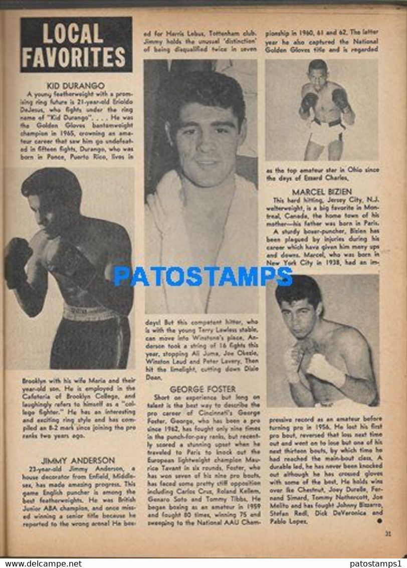 174367 SPORTS BOX REVISTA MAGAZINE BOXING ILLUSTRATED BONA VENA - WEE WALTER YEAR 1966 NO POSTCARD - Other & Unclassified