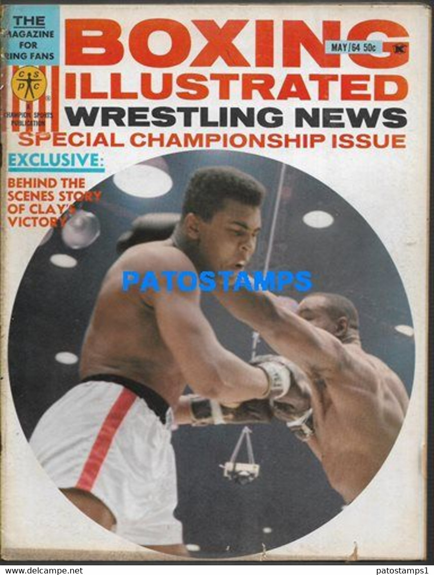 174368 SPORTS BOX REVISTA MAGAZINE BOXING ILLUSTRATED RUDOLPH VALENTINO CLAY & CASSIUS YEAR 1964 DETAILS NO POSTCARD - Other & Unclassified