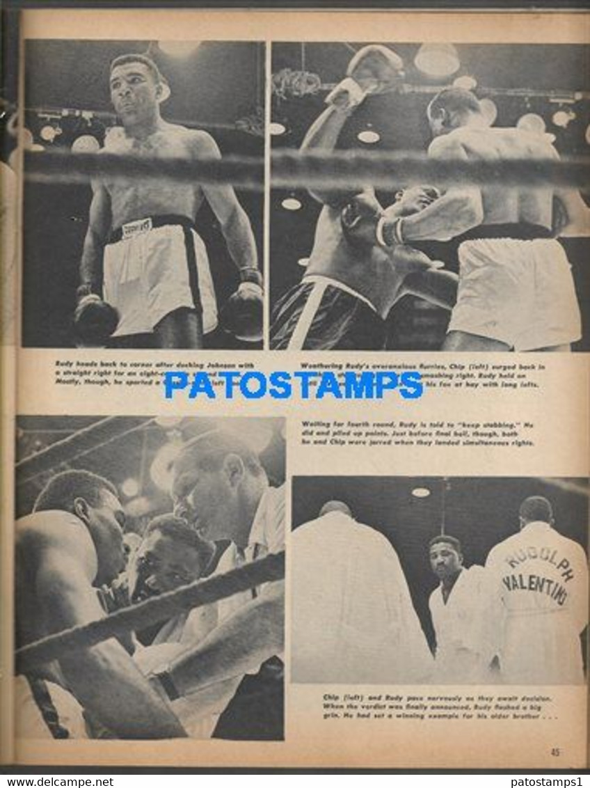 174368 SPORTS BOX REVISTA MAGAZINE BOXING ILLUSTRATED RUDOLPH VALENTINO CLAY & CASSIUS YEAR 1964 DETAILS NO POSTCARD - Other & Unclassified