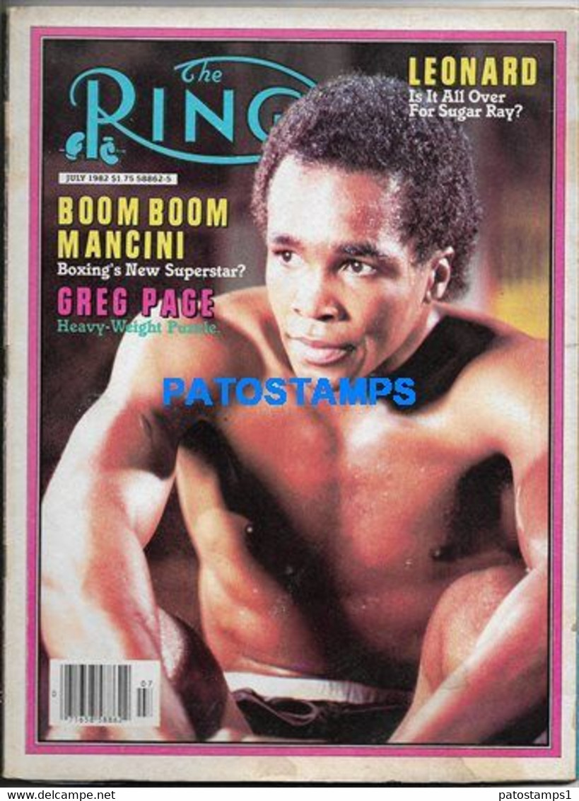 174370 SPORTS REVISTA MAGAZINE THE RING BOX GREG PAGE YEAR 1982 NO POSTCARD - Andere & Zonder Classificatie