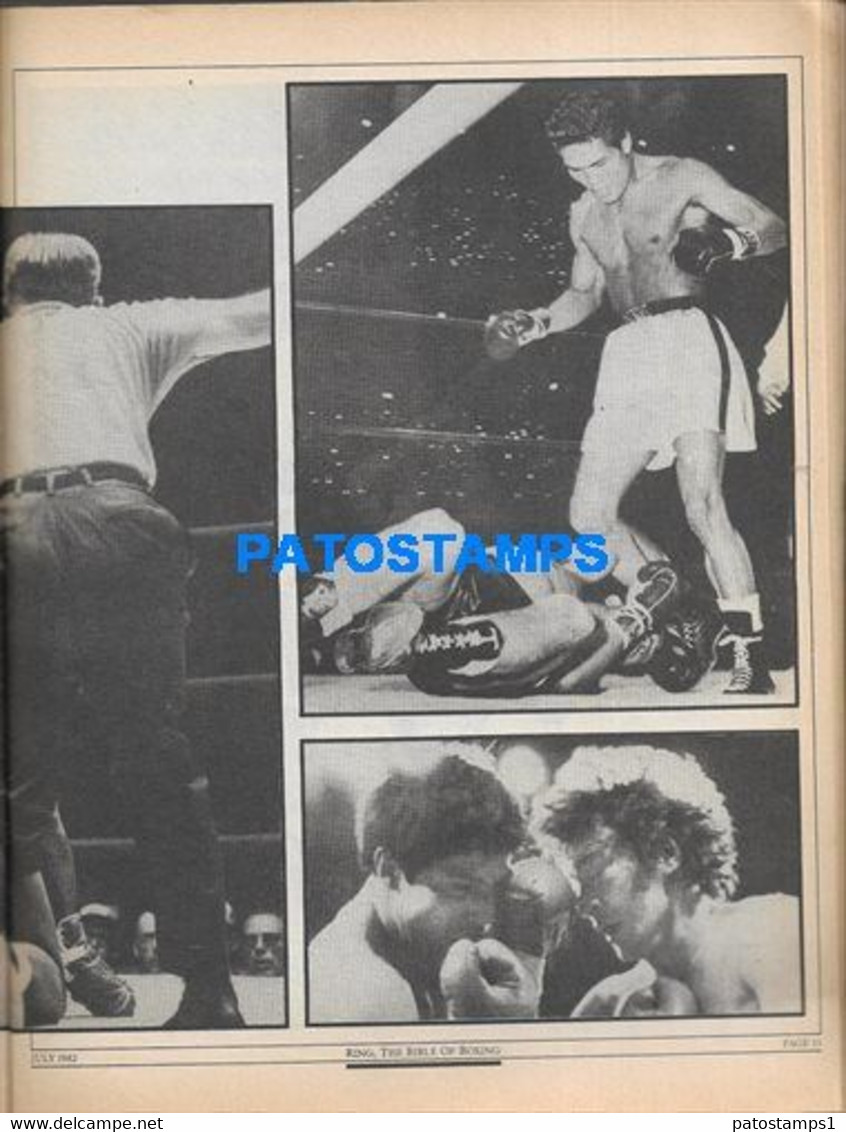 174370 SPORTS REVISTA MAGAZINE THE RING BOX GREG PAGE YEAR 1982 NO POSTCARD - Autres & Non Classés