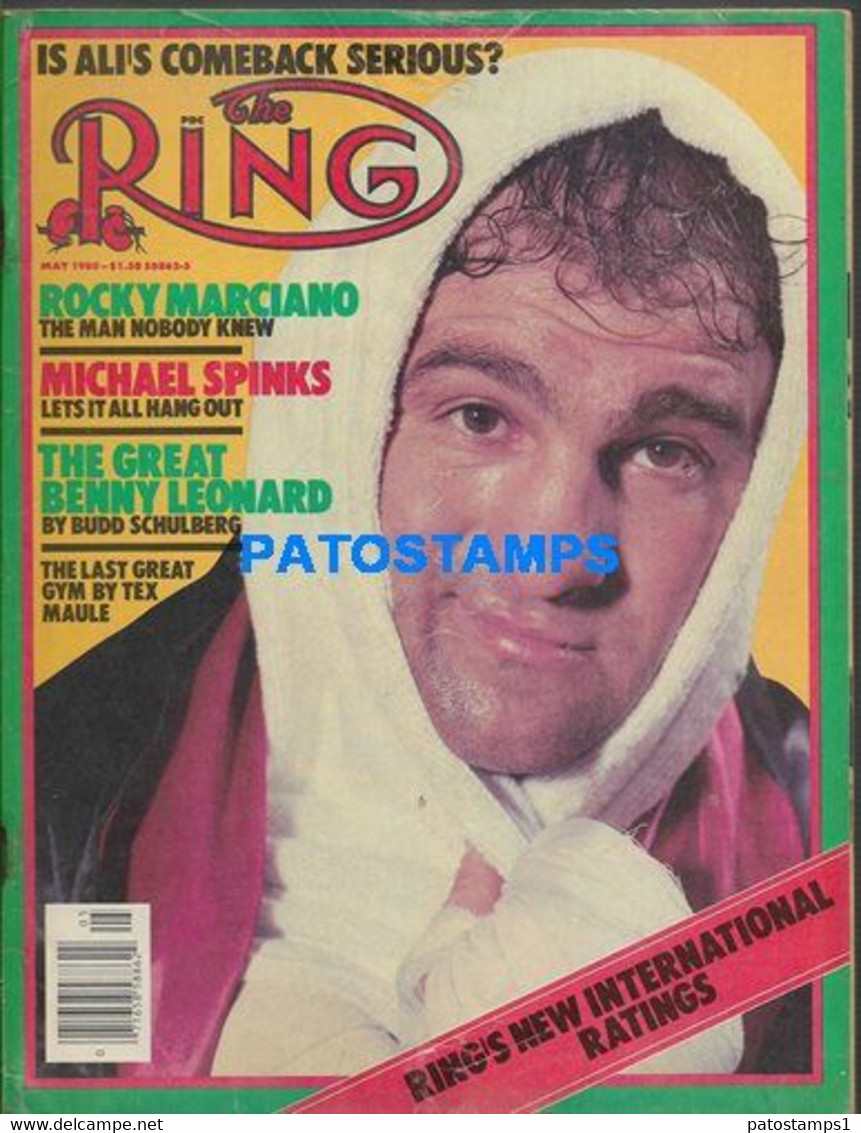 174371 SPORTS REVISTA MAGAZINE THE RING BOX ROCKY MARCIANO YEAR 1980 NO POSTCARD - Autres & Non Classés