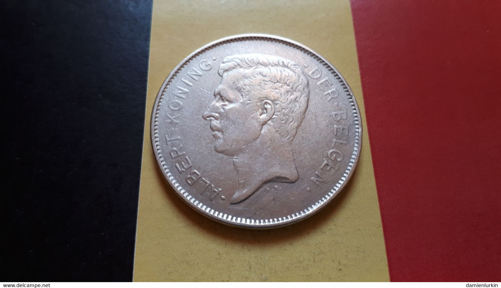 BELGIE ALBERT I VIER BELGA 20 FRANK 1932 POSITIE B - 20 Frank & 4 Belgas