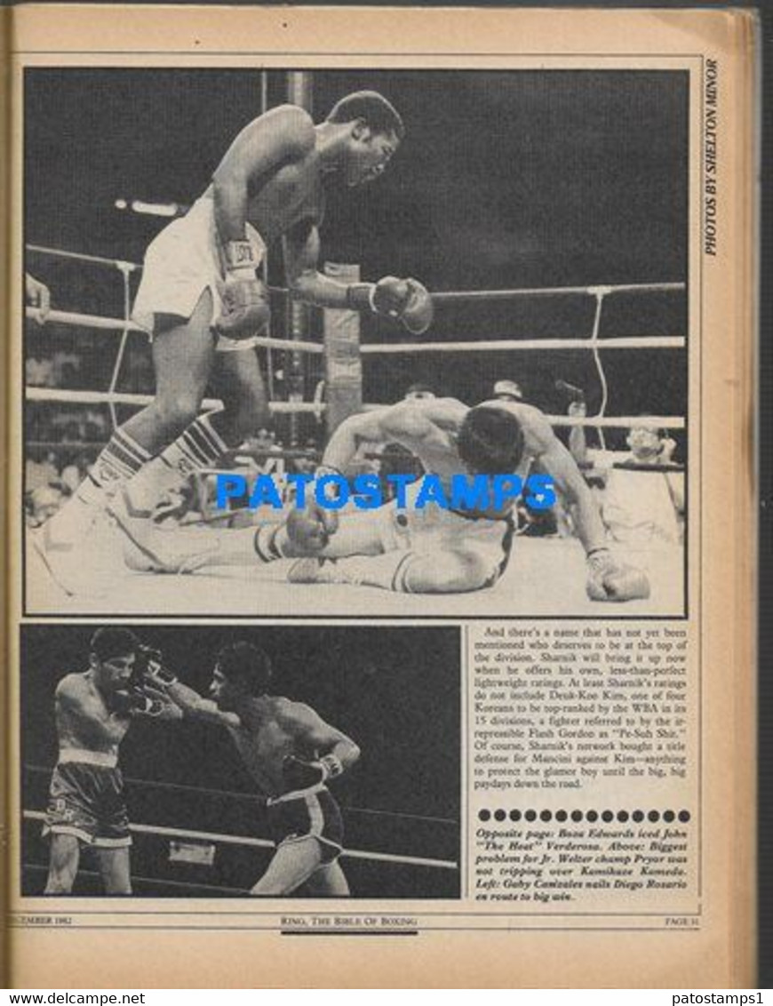 174372 SPORTS REVISTA MAGAZINE THE RING BOX TONY AYALA YEAR 1982 NO POSTCARD - Autres & Non Classés