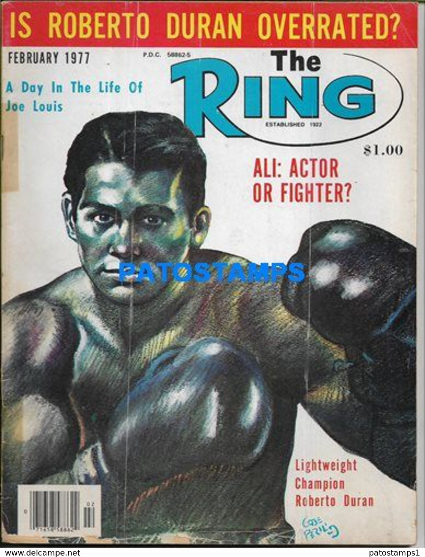174374 SPORTS REVISTA MAGAZINE THE RING BOX ROBERTO DURAN YEAR 1977 DETAILS NO POSTCARD - Other & Unclassified