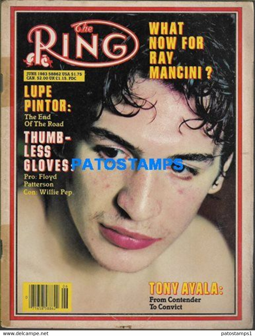 174378 SPORTS REVISTA MAGAZINE THE RING LUPE PINTOR - TONY AYALA YEAR 1983 NO POSTCARD - Andere & Zonder Classificatie