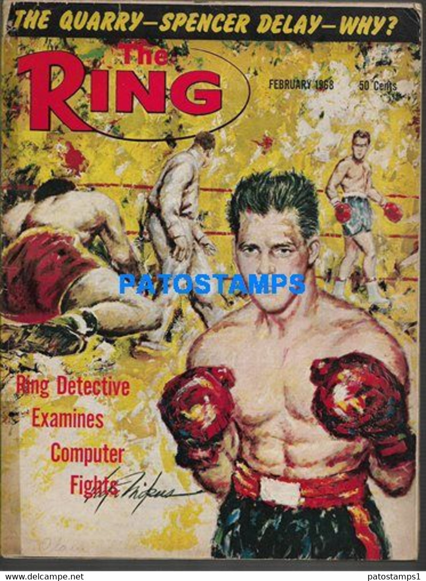 174379 SPORTS REVISTA MAGAZINE THE RING KIRKMAN - GENE TUNNEY - JOE LOUIS YEAR 1968 DETAILS NO POSTCARD - Autres & Non Classés