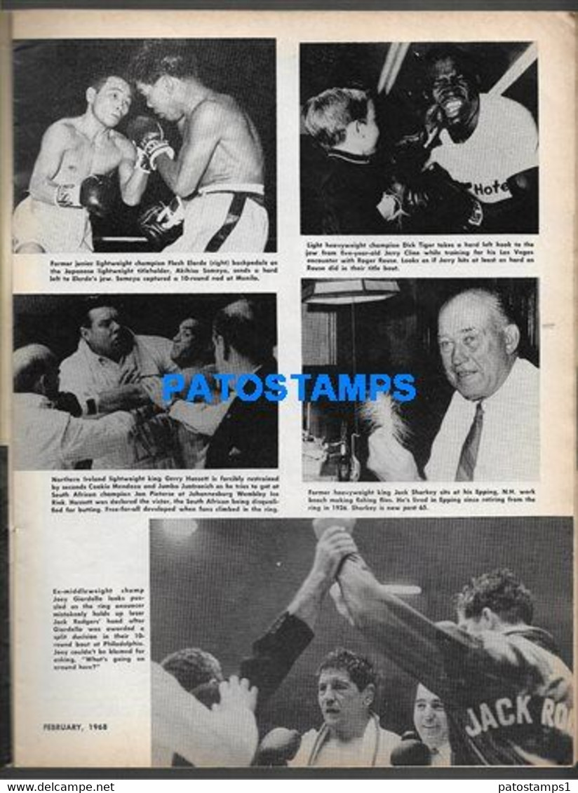 174379 SPORTS REVISTA MAGAZINE THE RING KIRKMAN - GENE TUNNEY - JOE LOUIS YEAR 1968 DETAILS NO POSTCARD - Autres & Non Classés