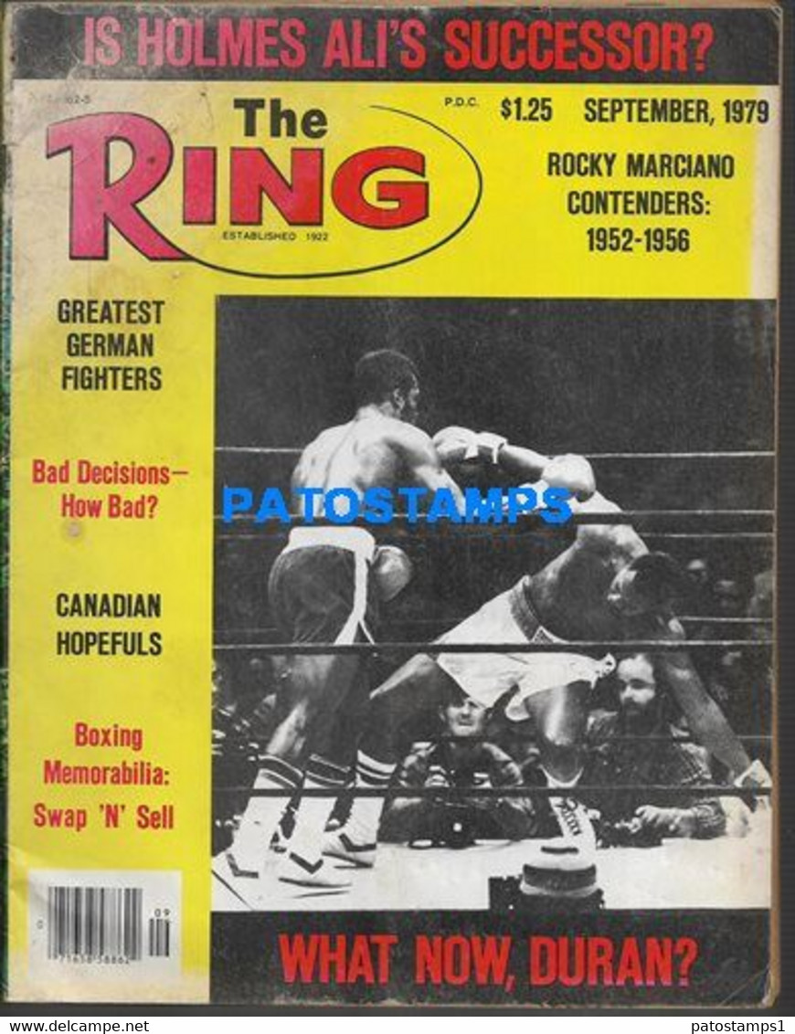 174382 SPORTS REVISTA MAGAZINE THE RING ROCKY MARCIANO - REY LAYNE - BOB SATTERFIELD YEAR 1979 SPOTTED NO POSTCARD - Altri & Non Classificati