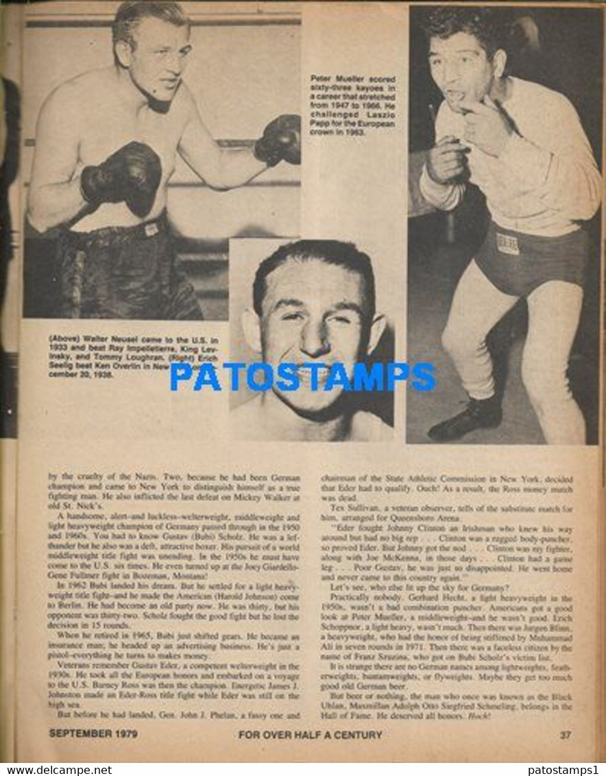 174382 SPORTS REVISTA MAGAZINE THE RING ROCKY MARCIANO - REY LAYNE - BOB SATTERFIELD YEAR 1979 SPOTTED NO POSTCARD - Other & Unclassified