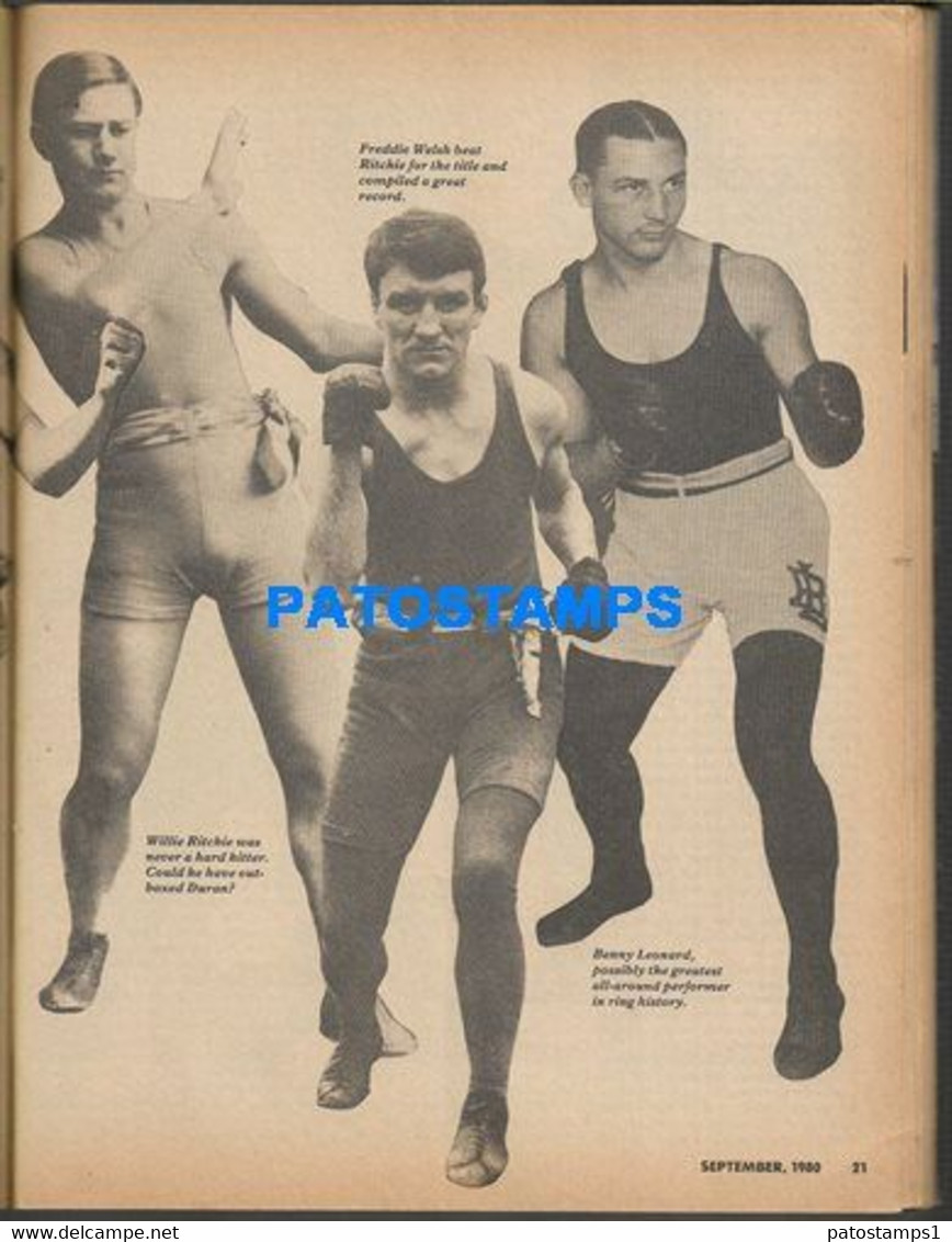 174387 SPORTS REVISTA MAGAZINE THE RING ROBERTO DURAN STORIES DOKES - ARCEL - JIM WATT & JOHNSON  YEAR 1980 NO POSTCARD - Sonstige & Ohne Zuordnung