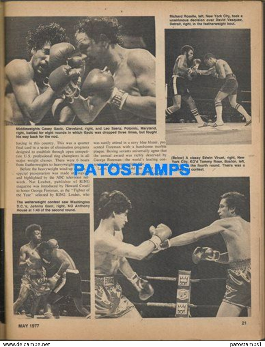 174389 SPORTS REVISTA MAGAZINE THE RING WILFREDO BENITEZ - JR WELTER YEAR 1977 NO POSTCARD - Sonstige & Ohne Zuordnung