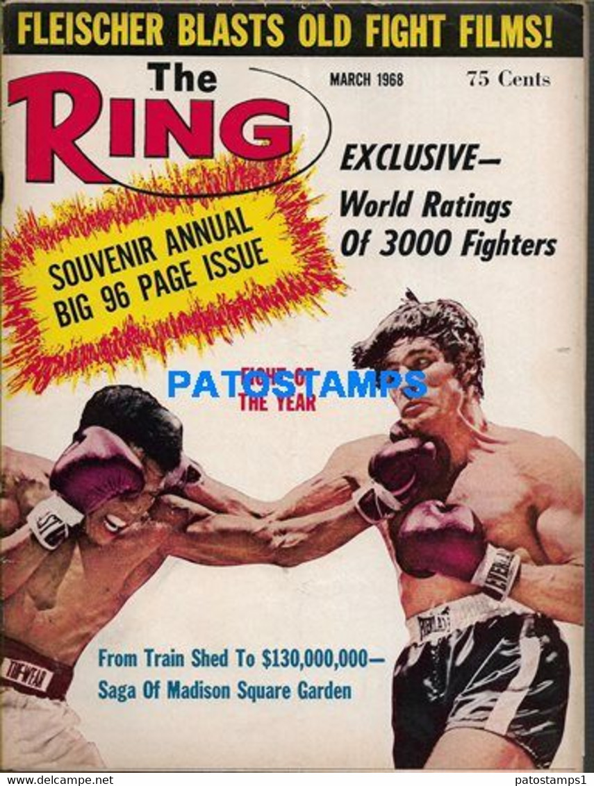 174391 SPORTS REVISTA MAGAZINE THE RING WORLD RATINGS JOE FRAZIER - JIMMY ELLIS YEAR 1968 NO POSTCARD - Other & Unclassified