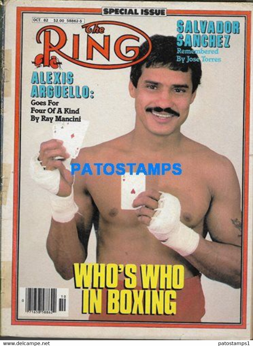 174392 SPORTS REVISTA MAGAZINE THE RING SPECIAL ISSUE ALEXIS ARGUELLO SALVADOR SANCHEZ YEAR 1982 DETAILS NO POSTCARD - Autres & Non Classés