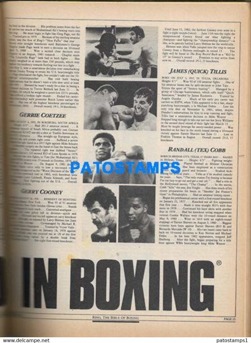 174392 SPORTS REVISTA MAGAZINE THE RING SPECIAL ISSUE ALEXIS ARGUELLO SALVADOR SANCHEZ YEAR 1982 DETAILS NO POSTCARD - Sonstige & Ohne Zuordnung