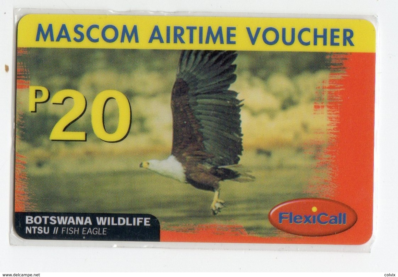 BOTSWANA RECHARGE FLEXICALL P20 MASCOM AIRTIME Aigle - Botswana