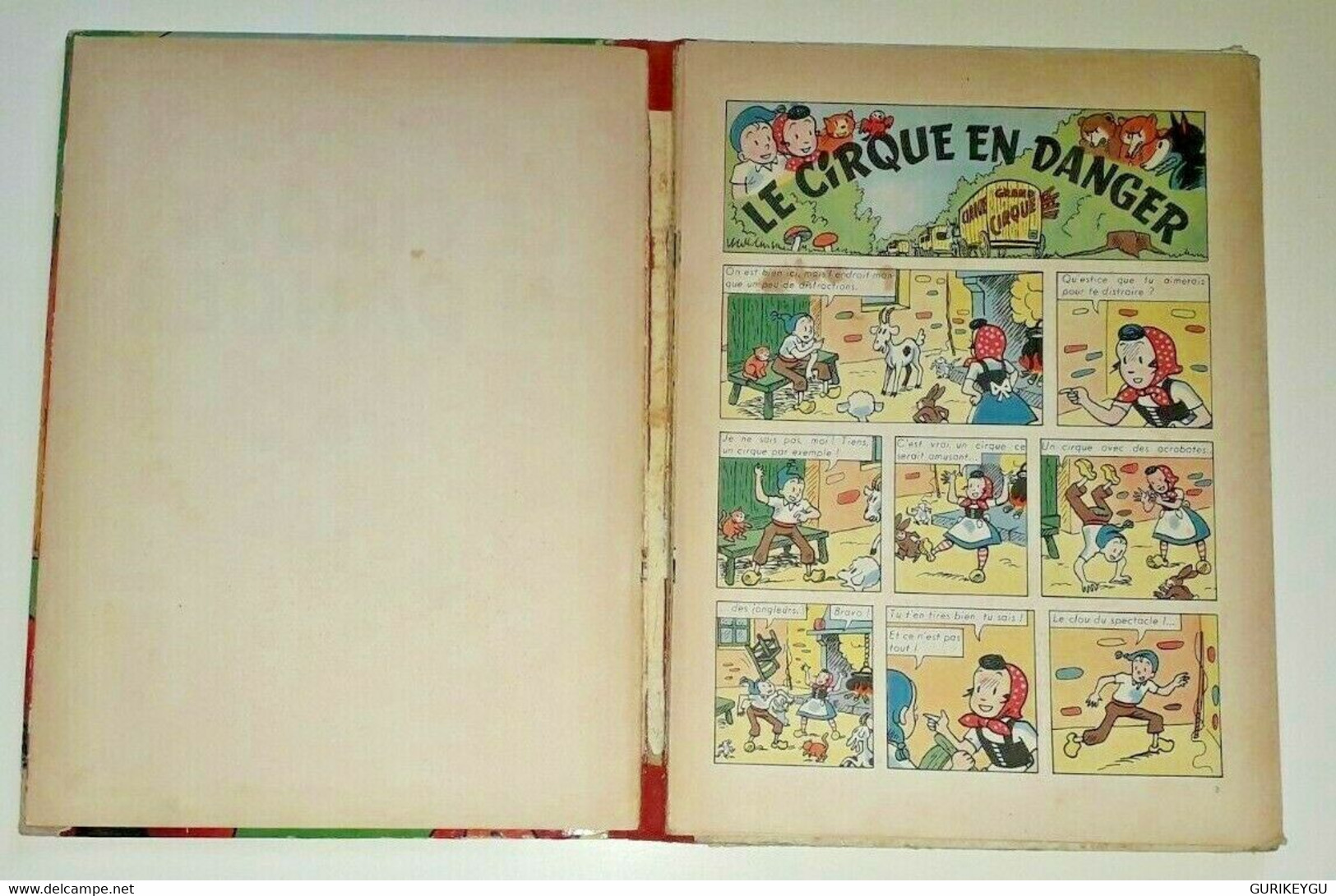 Bd SYLVAIN Et SYLVETTE Le Cirque En Danger EO FLEURUS 1957 Fleurus Dos Toilé - Sylvain Et Sylvette