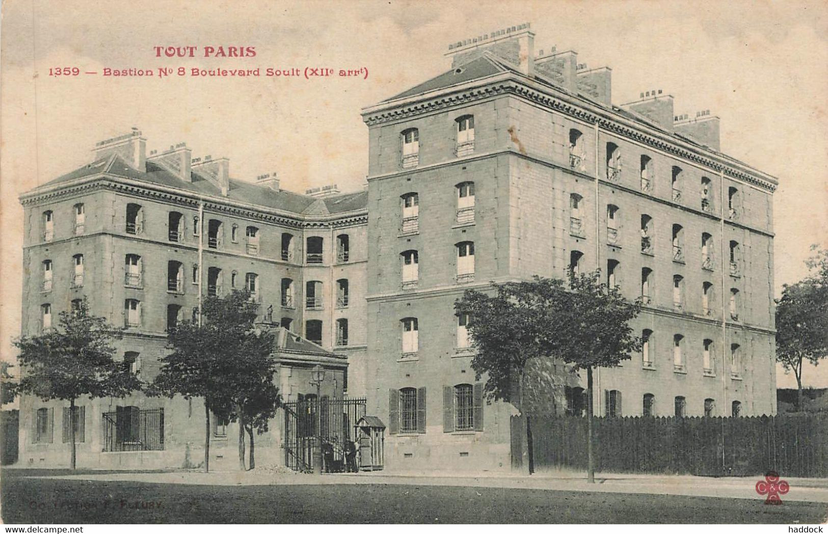 TOUT PARIS : N° 1359 - BASTION N°8 BOULEVARD SOULT - Lotes Y Colecciones