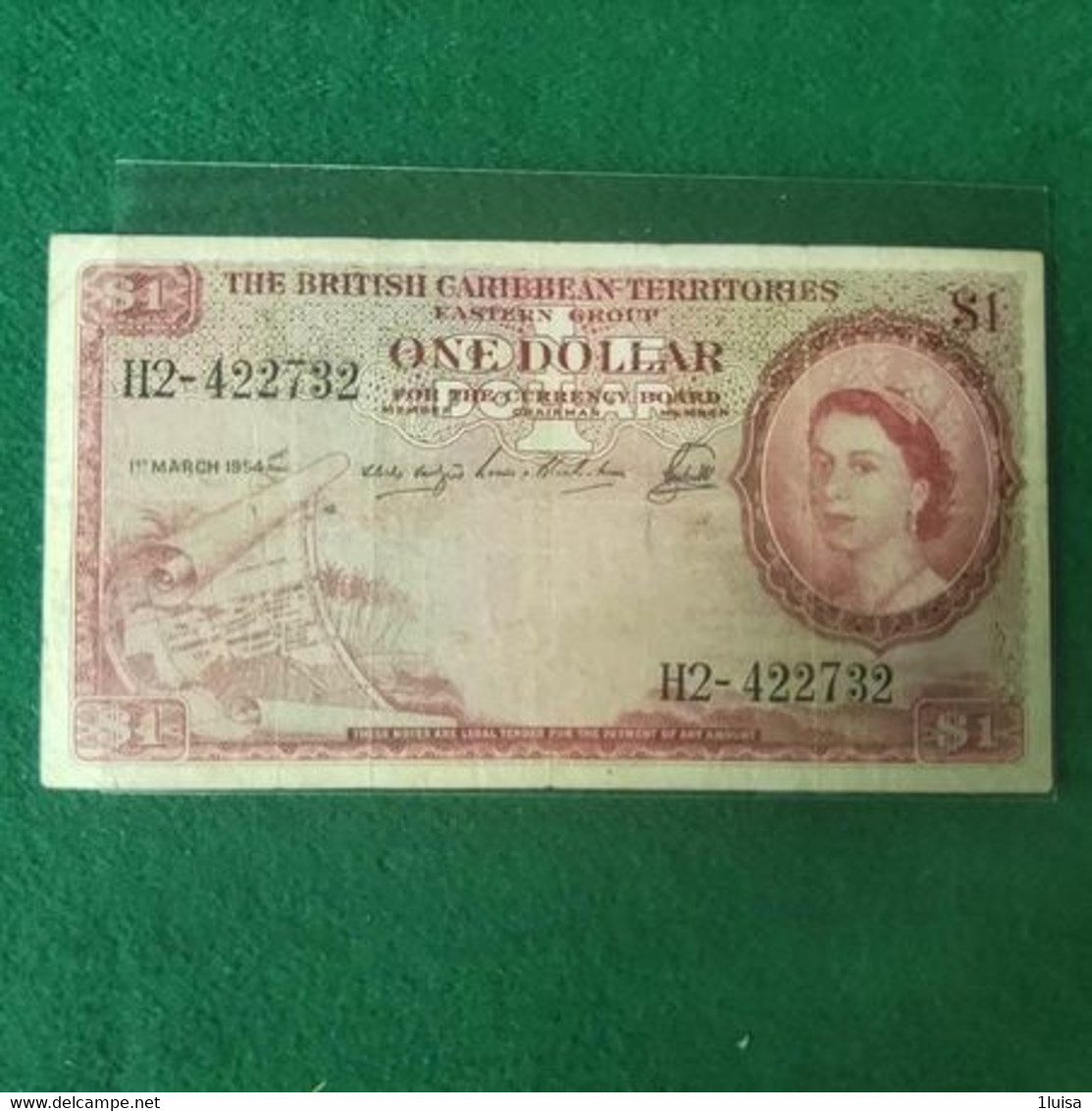 BRITISH CARIBBEAN 1 DOLLAR 1954 - Caraïbes Orientales