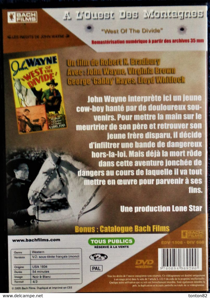 A L'Ouest Des Montagnes - John Wayne . - Western/ Cowboy