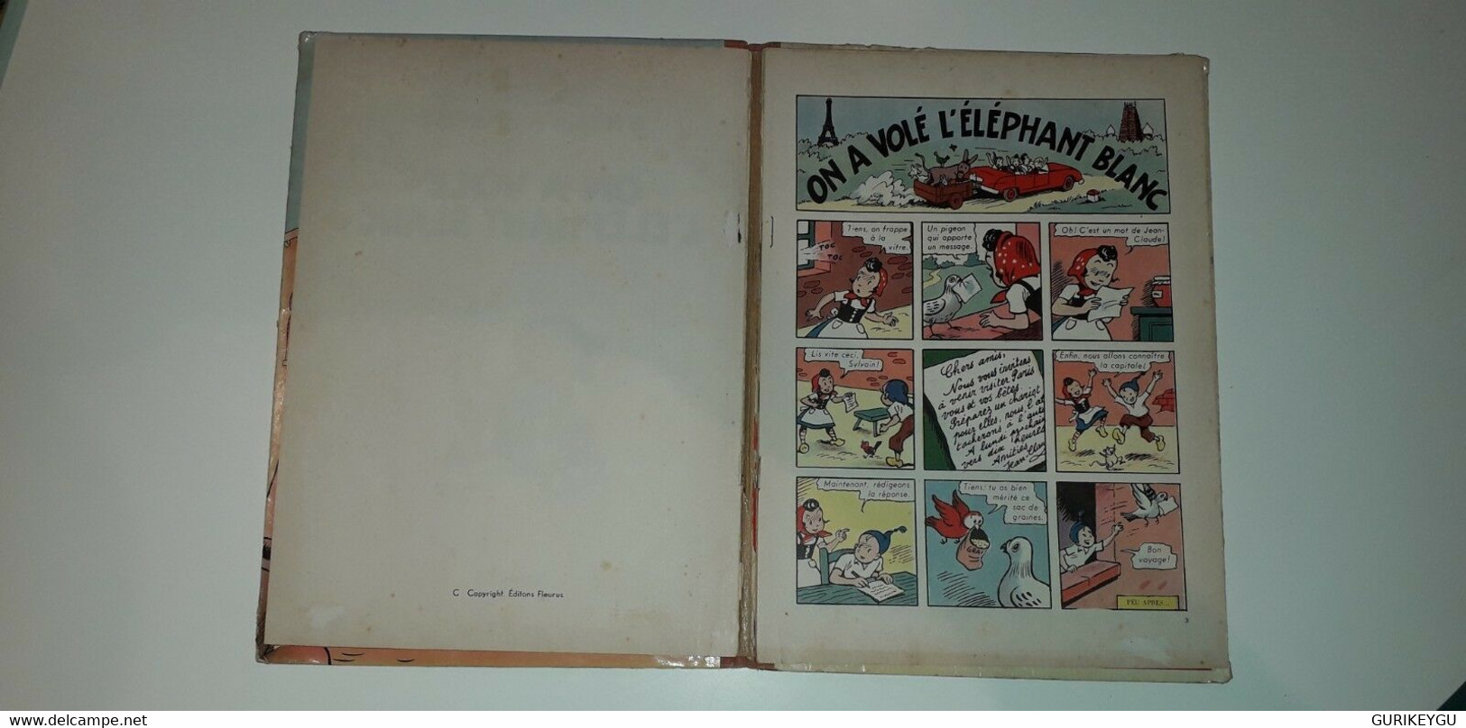 Aventures De SYLVAIN Et SYLVETTE On A Volé L'éléphant Blanc EO 1958 - Sylvain Et Sylvette