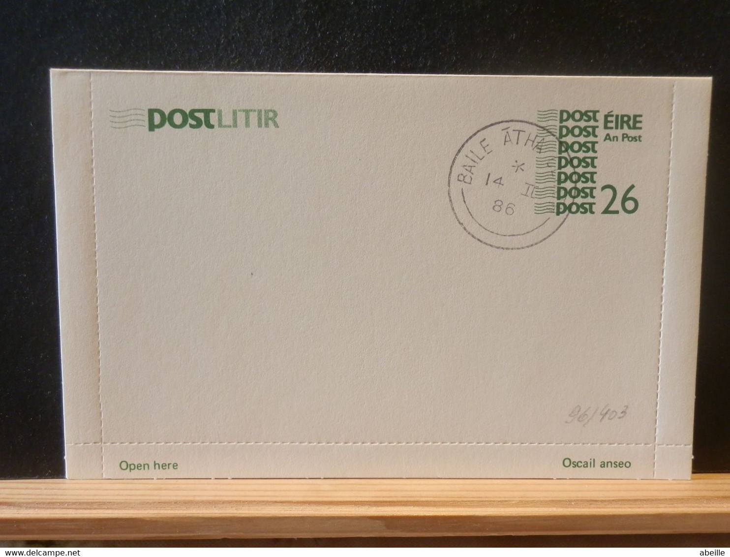 96/403 POSTLITIR  1986 - Ganzsachen